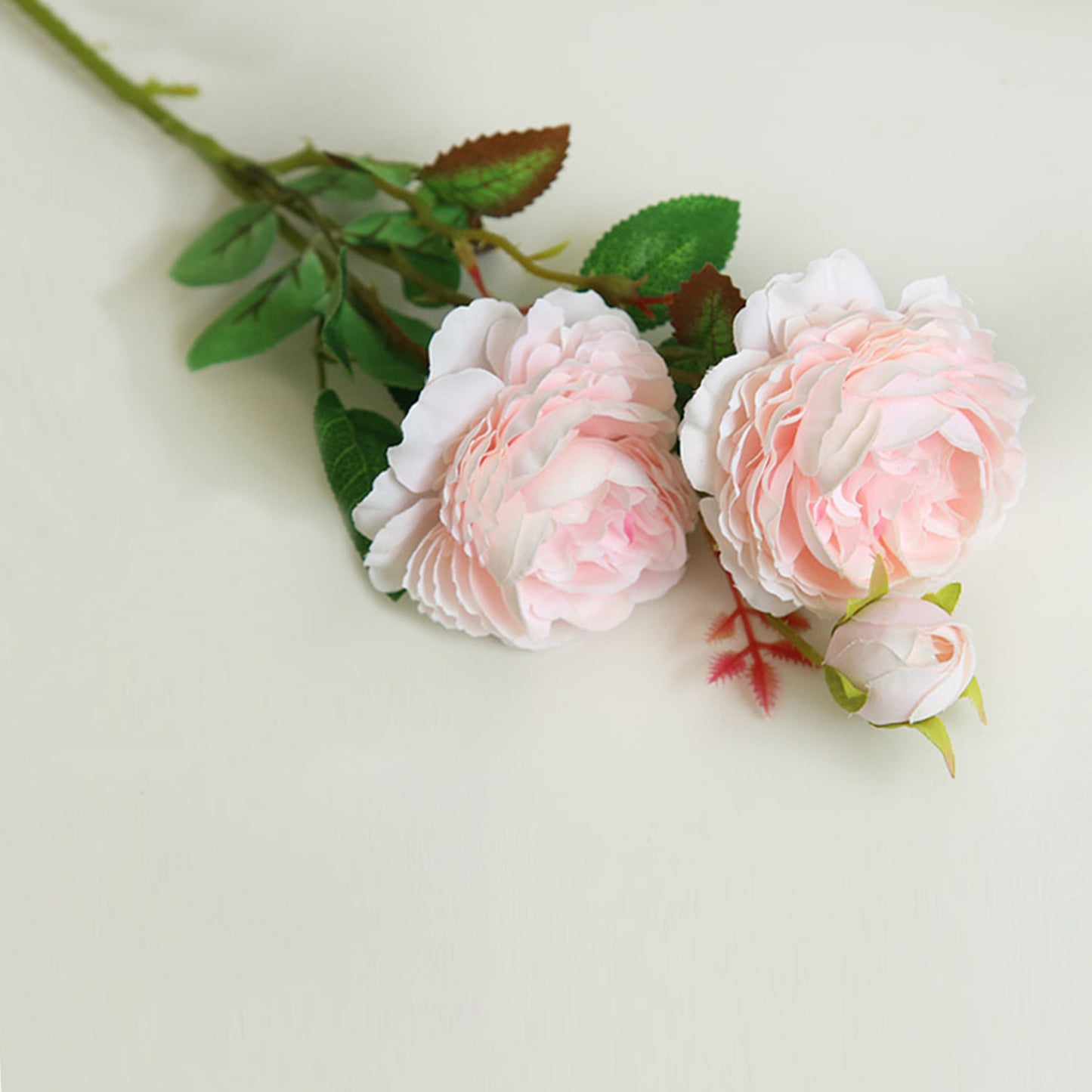 5pcs Artificial Peony Flowers Long Stem Fake Silk Peony for DIY Bridal Wedding Bouquets Centerpieces Arrangements Table Party Baby Shower Home Decor
