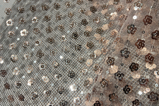 Champagne sequence with mesh glitter fabric ,Mesh Fabric Prom Dress Party Clothing Width:130cm