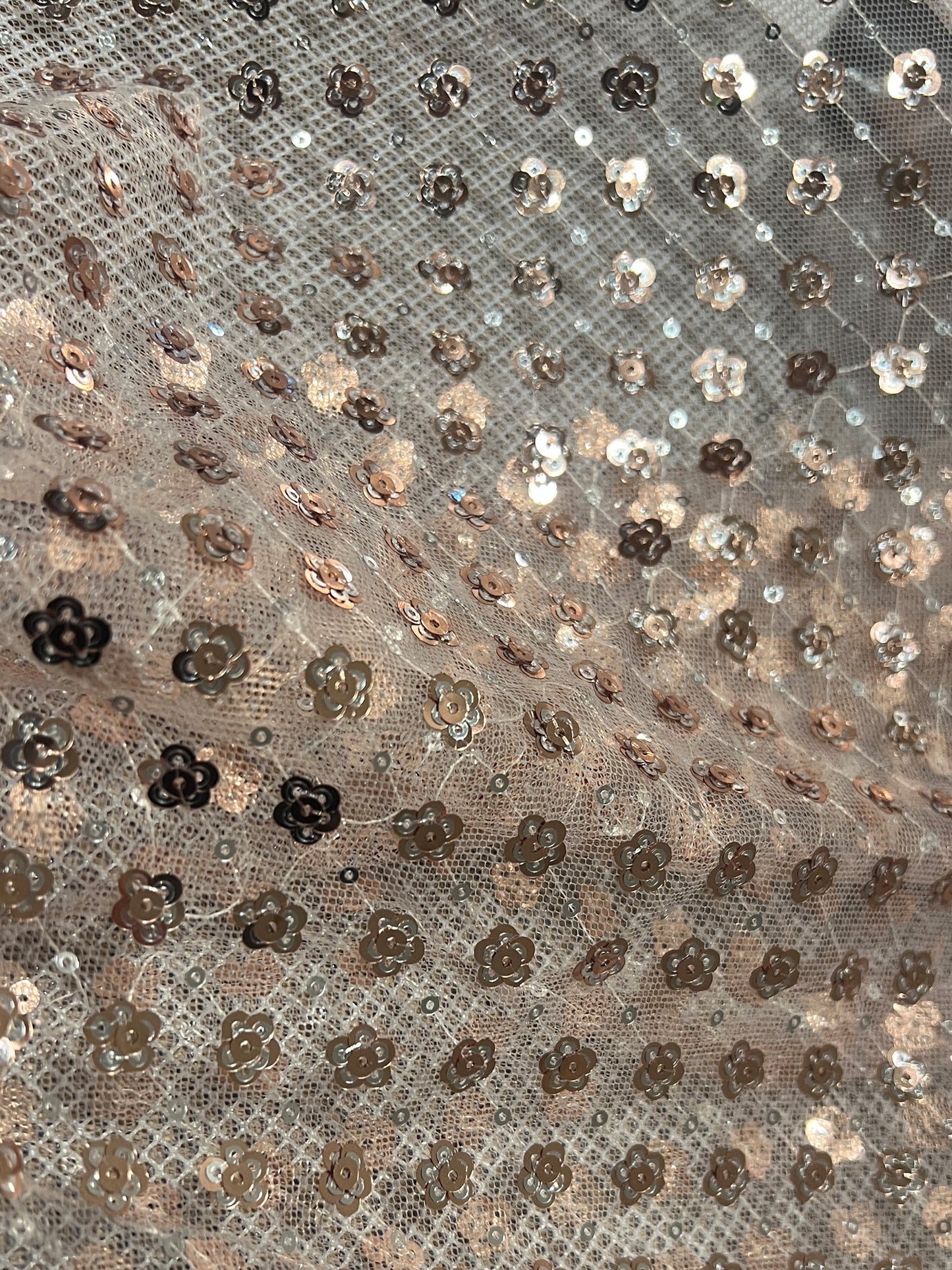 Champagne sequence with mesh glitter fabric ,Mesh Fabric Prom Dress Party Clothing Width:130cm