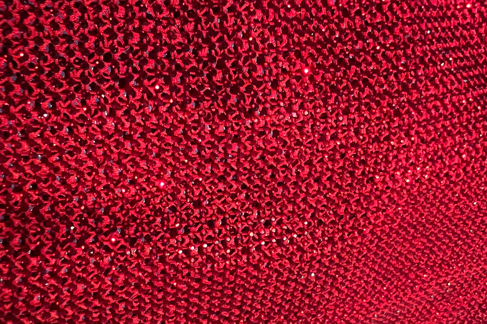 Crystal Embellished diamond mesh Width :130cm