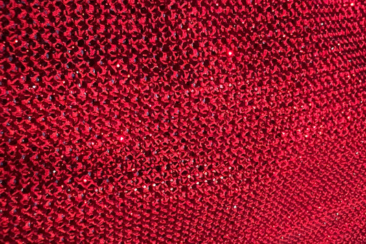 Crystal Embellished diamond mesh Width :130cm