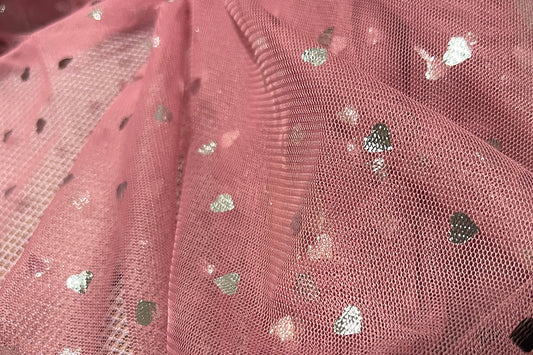 100%POLY Mesh With Silver Foil Shiny Small Hole